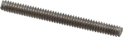 Value Collection - #10-24 2" OAL Fully Threaded Stud - Stainless Steel, Plain Finish - USA Tool & Supply