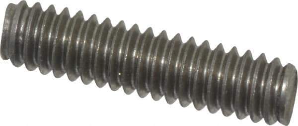 Value Collection - 1/4-20 1" OAL Fully Threaded Stud - Stainless Steel, Plain Finish - USA Tool & Supply