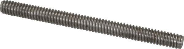 Value Collection - 1/4-20 3" OAL Fully Threaded Stud - Stainless Steel, Plain Finish - USA Tool & Supply