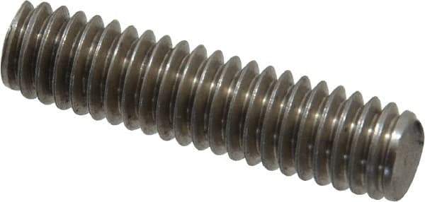 Value Collection - 5/16-18 1-1/4" OAL Fully Threaded Stud - Stainless Steel, Plain Finish - USA Tool & Supply