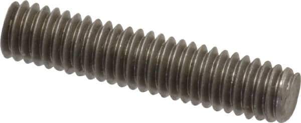 Value Collection - 5/16-18 1-1/2" OAL Fully Threaded Stud - Stainless Steel, Plain Finish - USA Tool & Supply