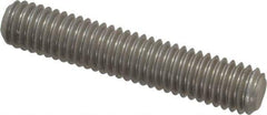 Value Collection - 3/8-16 2" OAL Fully Threaded Stud - Stainless Steel, Plain Finish - USA Tool & Supply