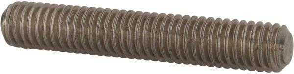 Value Collection - 3/8-16 2-1/4" OAL Fully Threaded Stud - Stainless Steel, Plain Finish - USA Tool & Supply