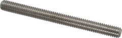Value Collection - 3/8-16 4" OAL Fully Threaded Stud - Stainless Steel, Plain Finish - USA Tool & Supply
