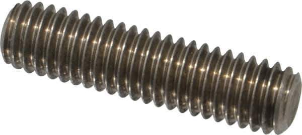 Value Collection - 3/8-16 1-1/2" OAL Fully Threaded Stud - Stainless Steel, Plain Finish - USA Tool & Supply