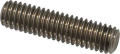 Value Collection - 3/8-16 1-1/2" OAL Fully Threaded Stud - Stainless Steel, Plain Finish - USA Tool & Supply