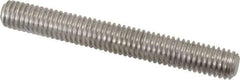 Value Collection - 3/8-16 3" OAL Fully Threaded Stud - Stainless Steel, Plain Finish - USA Tool & Supply