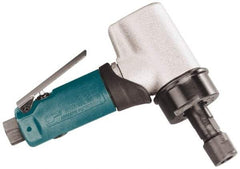 Dynabrade - 1/4" Collet, Angle Handle, Air Angle Die Grinder - 18,000 RPM, Front Exhaust, 35 CFM, 0.7 hp, 90 psi, 1/4 NPT Inlet - USA Tool & Supply