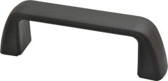 J.W. Winco - 4.33" Center to Center, Black Matte Finish Plastic Pull Handle - 1.57" High - USA Tool & Supply