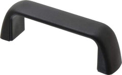 J.W. Winco - 105mm Center to Center, Black Matte Finish Plastic Pull Handle - 29mm Long, 37mm High - USA Tool & Supply