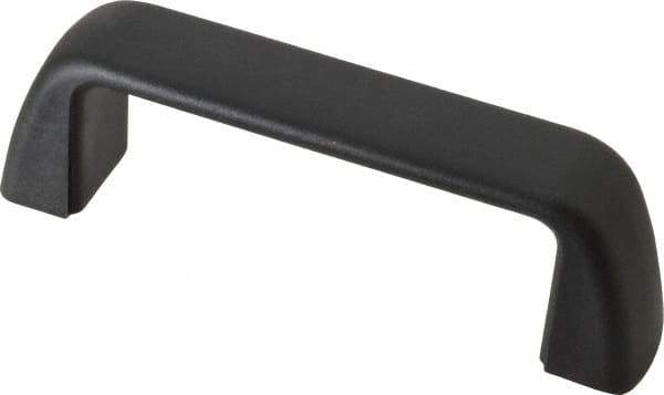 J.W. Winco - 110mm Center to Center, Black Matte Finish Plastic Pull Handle - 32mm Long, 40mm High - USA Tool & Supply