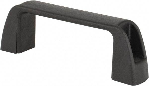 J.W. Winco - 3.68" Center to Center, Black Matte Finish Plastic Pull Handle - 1.18" Long, 1.42" High - USA Tool & Supply