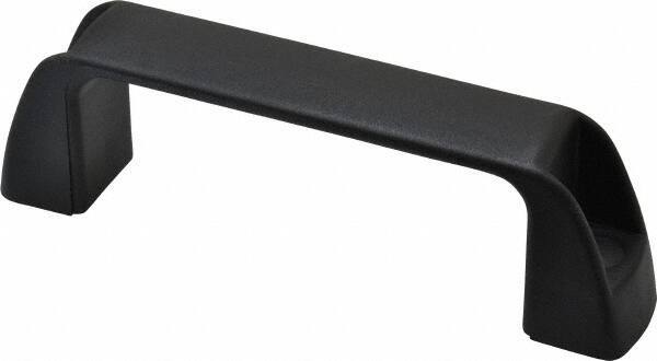 J.W. Winco - 4.61" Center to Center, Black Matte Finish Plastic Pull Handle - 1.34" Long, 1.61" High - USA Tool & Supply