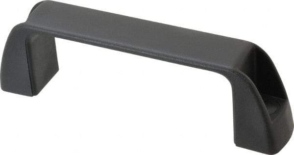 J.W. Winco - 5.2" Center to Center, Black Matte Finish Plastic Pull Handle - 1.46" Long, 1.77" High - USA Tool & Supply