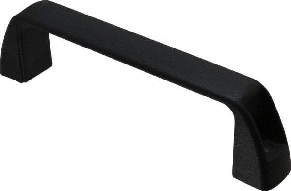 J.W. Winco - 7.05" Center to Center, Black Matte Finish Plastic Pull Handle - 1.65" Long, 1.97" High - USA Tool & Supply