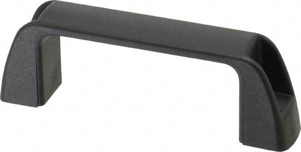 J.W. Winco - 95.5mm Center to Center, Black Matte Finish Plastic Pull Handle - 30mm Long, 36mm High - USA Tool & Supply