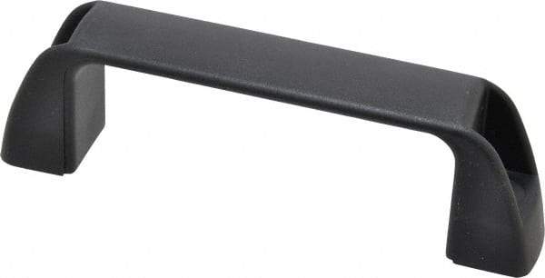 J.W. Winco - 117mm Center to Center, Black Matte Finish Plastic Pull Handle - 34mm Long, 41mm High - USA Tool & Supply