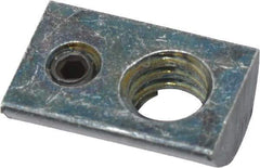 80/20 Inc. - 0.395" Wide, 0.62" High, Open Shelving Drop In T-Nut - Zinc, Use with Series 10 - USA Tool & Supply