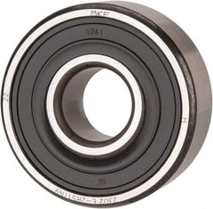 SKF - 15mm Bore Diam, 42mm OD, Double Seal Self Aligning Radial Ball Bearing - 17mm Wide, 2 Rows, Round Bore, 652 Lb Static Capacity, 2,680 Lb Dynamic Capacity - USA Tool & Supply