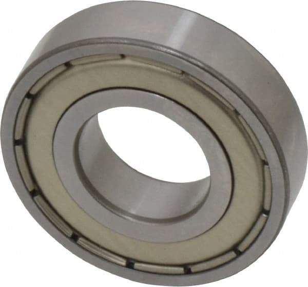 SKF - 5/8" Bore Diam, 1-3/8" OD, Double Shield Deep Groove Radial Ball Bearing - 0.3438" Wide, 1 Row, Round Bore, 731 Lb Static Capacity, 1,360 Lb Dynamic Capacity - USA Tool & Supply