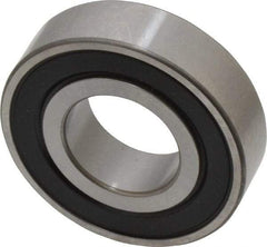 SKF - 3/4" Bore Diam, 1-5/8" OD, Double Seal Deep Groove Radial Ball Bearing - 7/16" Wide, 1 Row, Round Bore, 1,150 Lb Static Capacity, 2,100 Lb Dynamic Capacity - USA Tool & Supply