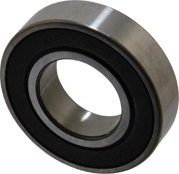 SKF - 1" Bore Diam, 2" OD, Double Seal Deep Groove Radial Ball Bearing - 1/2" Wide, 1 Row, Round Bore, 1,350 Lb Static Capacity, 2,270 Lb Dynamic Capacity - USA Tool & Supply