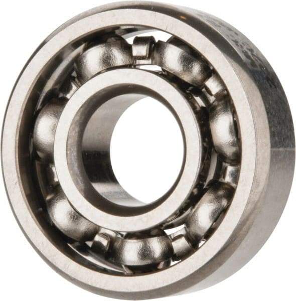 SKF - 3/16" Bore Diam, 1/2" OD, Open Deep Groove Radial Ball Bearing - 5/32" Wide, 1 Row, Round Bore, 110 Lb Static Capacity, 215 Lb Dynamic Capacity - USA Tool & Supply