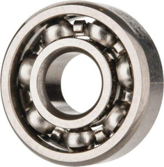 SKF - 3/16" Bore Diam, 1/2" OD, Open Deep Groove Radial Ball Bearing - 5/32" Wide, 1 Row, Round Bore, 110 Lb Static Capacity, 215 Lb Dynamic Capacity - USA Tool & Supply