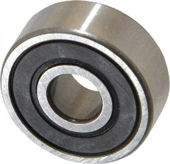 SKF - 1/4" Bore Diam, 3/4" OD, Double Seal Deep Groove Radial Ball Bearing - 9/32" Wide, 1 Row, Round Bore, 261 Lb Static Capacity, 632 Lb Dynamic Capacity - USA Tool & Supply