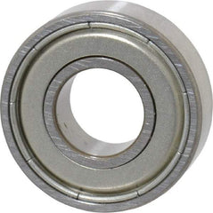 SKF - 3/8" Bore Diam, 7/8" OD, Double Shield Deep Groove Radial Ball Bearing - 9/32" Wide, 1 Row, Round Bore, 301 Lb Static Capacity, 746 Lb Dynamic Capacity - USA Tool & Supply