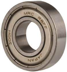 SKF - 1/2" Bore Diam, 1-1/8" OD, Double Shield Deep Groove Radial Ball Bearing - 5/16" Wide, 1 Row, Round Bore, 540 Lb Static Capacity, 1,140 Lb Dynamic Capacity - USA Tool & Supply