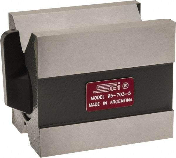 SPI - 0.19 to 1-3/4" Capacity, 90° Angle, Hardened Steel V-Block - 2-3/4" Long x 2" Wide x 2-3/8" High, Sold as Individual - USA Tool & Supply