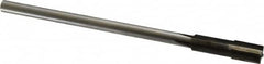 Made in USA - 0.3151 to 0.347" Diam, 9/32" Diam Shank, 1-1/2" Flute, Semi Finish Semi Ground Chucking Reamer - USA Tool & Supply