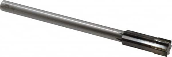 Made in USA - 0.6911 to 0.722" Diam, 9/16" Diam Shank, 2-1/4" Flute, Semi Finish Semi Ground Chucking Reamer - USA Tool & Supply