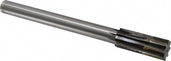 Made in USA - 1.0661 to 1.128" Diam, 7/8" Diam Shank, 2-7/8" Flute, Semi Finish Semi Ground Chucking Reamer - USA Tool & Supply
