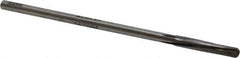 Made in USA - 3/16" Carbide-Tipped 4 Flute Chucking Reamer - Spiral Flute, 11/64" Straight Shank, 1-1/8" Flute Length, 4-1/2" OAL - USA Tool & Supply