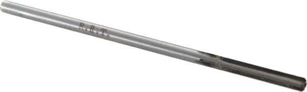 Made in USA - 0.1865" Carbide-Tipped 4 Flute Chucking Reamer - Straight Flute, 1-1/8" Straight Shank, 1-1/8" Flute Length, 4-1/2" OAL - USA Tool & Supply