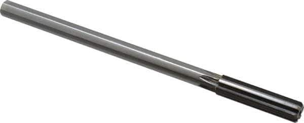 Made in USA - 0.4385" Carbide-Tipped 6 Flute Chucking Reamer - Straight Flute, 1-3/4" Straight Shank, 1-3/4" Flute Length, 7" OAL - USA Tool & Supply
