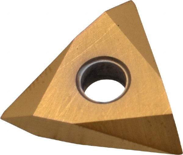 Value Collection - TNMA43 60° V Grade TCN55 On Edge Threading Insert - PVD TiN Finish, 1/2" Inscribed Circle - USA Tool & Supply