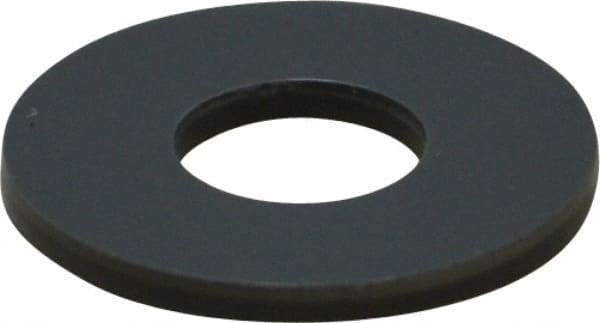 Made in USA - 1/4" Screw, Grade Gray PVC Standard Flat Washer - 0.312" ID x 3/4" OD, 0.062" Thick, Plain Finish - USA Tool & Supply