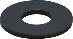 Made in USA - 1/4" Screw, Grade Gray PVC Standard Flat Washer - 0.312" ID x 3/4" OD, 0.062" Thick, Plain Finish - USA Tool & Supply