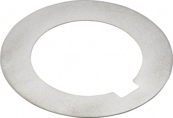 Made in USA - 0.078" Long x 3/16" Wide Notch, 0.01" Thick Internal Notched Washer - 301-304 Stainless Steel, 7/8" ID, 1-3/8" OD - USA Tool & Supply