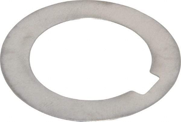 Made in USA - 3/32" Long x 1/4" Wide Notch, 0.01" Thick Internal Notched Washer - 301-304 Stainless Steel, 1" ID, 1-1/2" OD - USA Tool & Supply