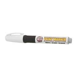 Super Met-Al - White Paint Marker - Fiber Tip, Oil Based - USA Tool & Supply