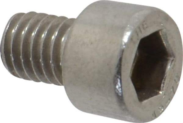 Value Collection - M6x1.00 Metric Coarse Hex Socket Drive, Socket Cap Screw - Grade 18-8 & Austenitic A2 Stainless Steel, Uncoated, Fully Threaded, 8mm Length Under Head - USA Tool & Supply