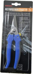 Value Collection - 3" LOC, 7-1/2" OAL Light Duty Shears - Ambidextrous, Plastic Straight Handle, For General Purpose Use - USA Tool & Supply