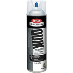 Krylon - 20 fl oz Clear Marking Paint - 50 to 60 Sq Ft Coverage, Solvent-Based Formula - USA Tool & Supply