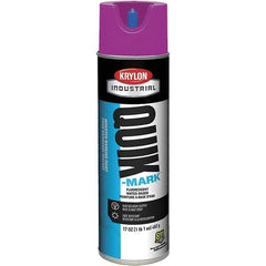 Krylon - 20 fl oz Purple Marking Paint - 50 to 60 Sq Ft Coverage, Water-Based Formula - USA Tool & Supply