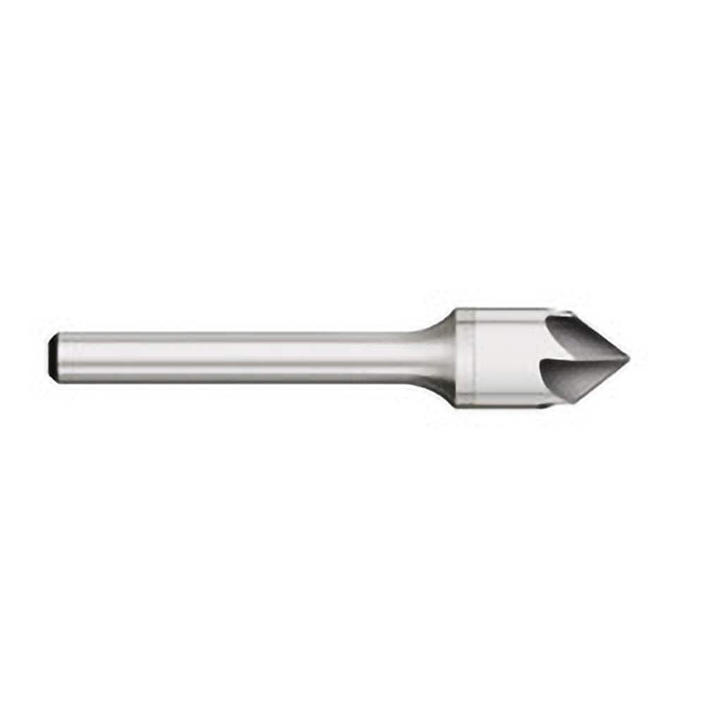 Titan USA - Countersinks; Head Diameter (Inch): 1/8 ; Head Diameter (Decimal Inch): 0.1250 ; Number of Flutes: 6 ; Included Angle: 90 ; Countersink Material: Solid Carbide ; Countersink Finish/Coating: Uncoated - Exact Industrial Supply