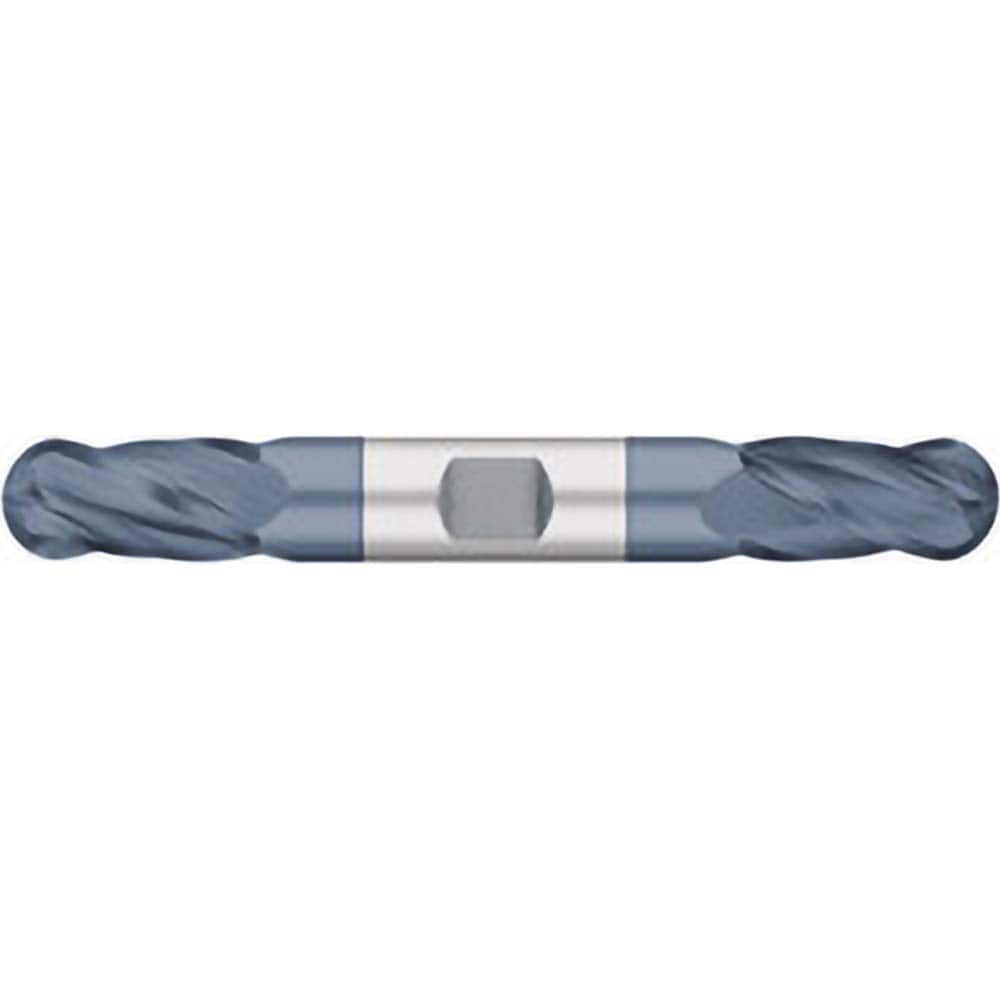 Titan USA - Ball End Mills; Mill Diameter (Decimal Inch): 0.2813 ; Number of Flutes: 4 ; Length of Cut (Inch): 11/16 ; Length of Cut (Decimal Inch): 0.6875 ; Material: Solid Carbide ; Overall Length (Inch): 3-1/2 - Exact Industrial Supply